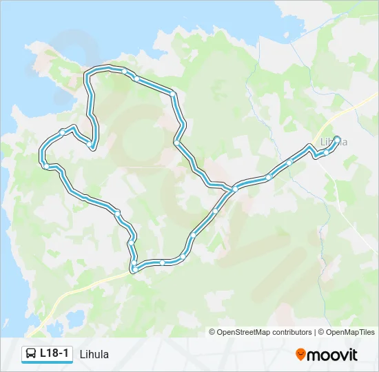 L18-1 Bus Line Map