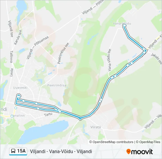 15A Bus Line Map