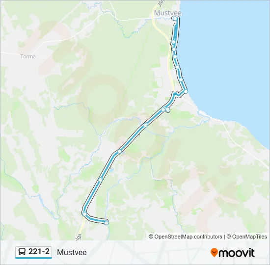 221-2 Bus Line Map