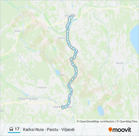 17 Bus Line Map