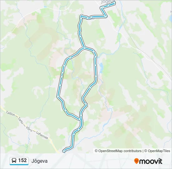 152 Bus Line Map