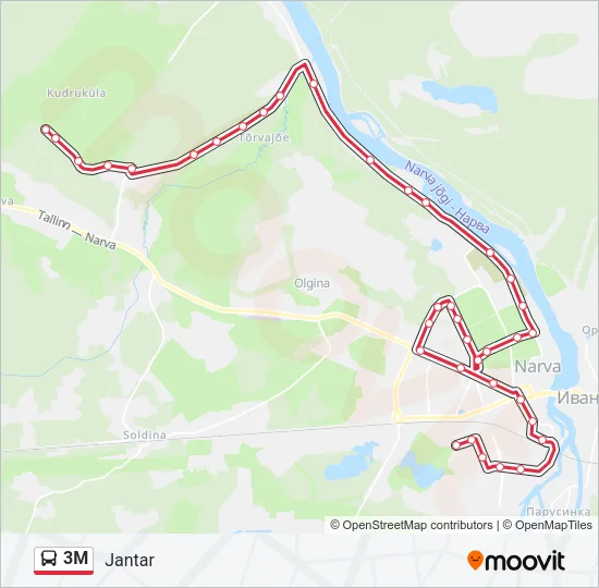 3M Bus Line Map