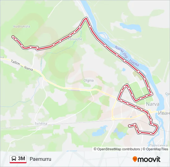 3M Bus Line Map