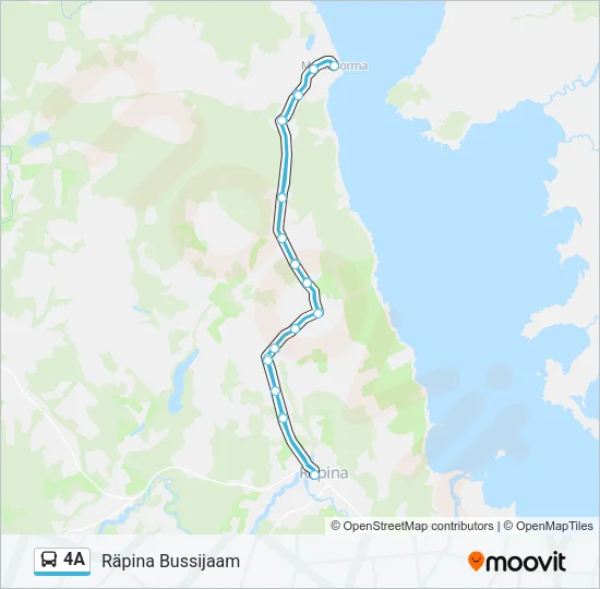4A Bus Line Map