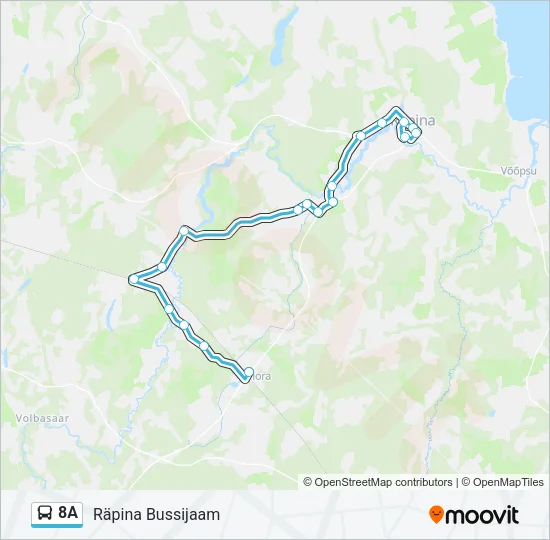 8A Bus Line Map