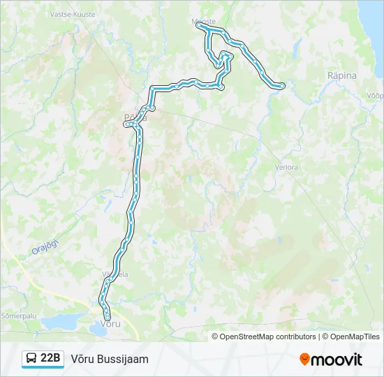 22B Bus Line Map