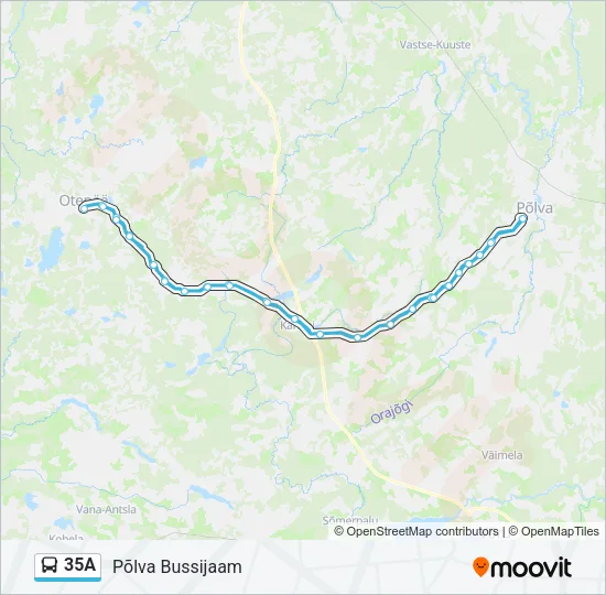 35A Bus Line Map