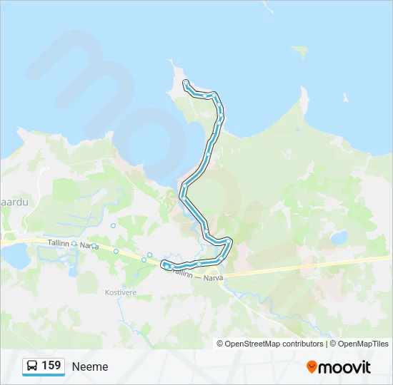 159 Bus Line Map