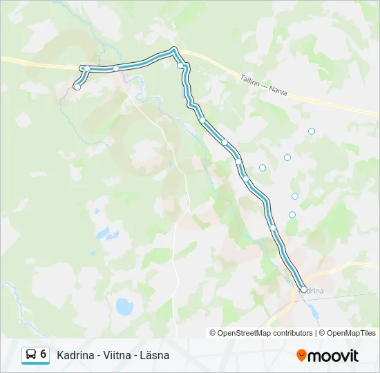 6 Bus Line Map