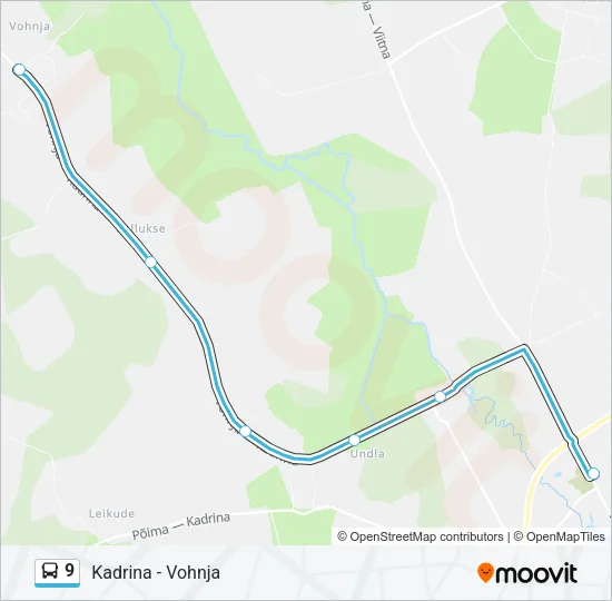 9 Bus Line Map