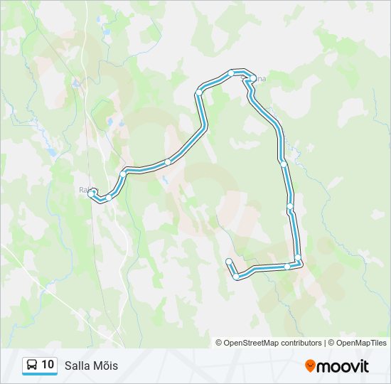 10 bus Line Map