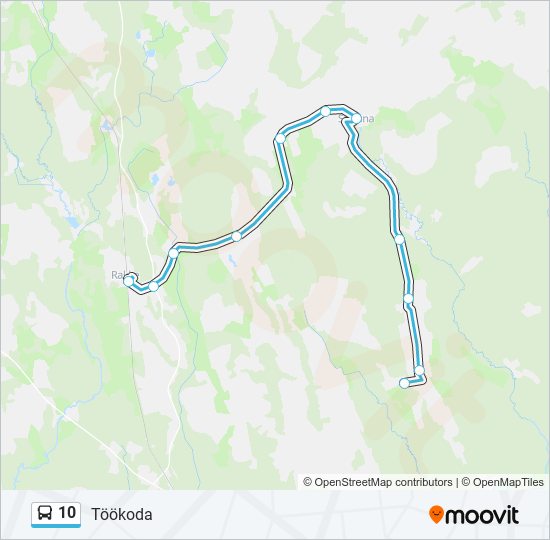 10 bus Line Map