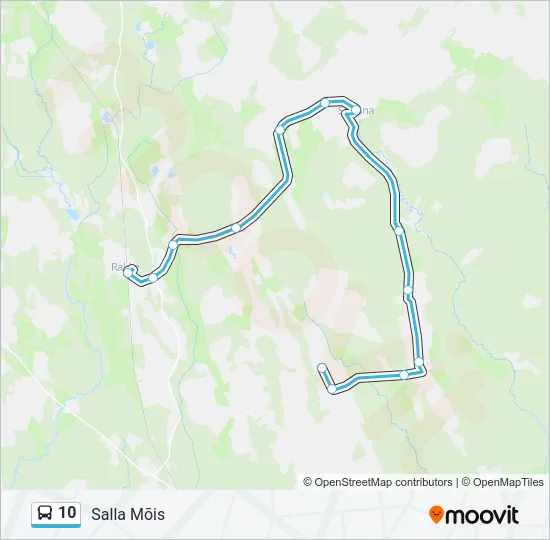 10 Bus Line Map