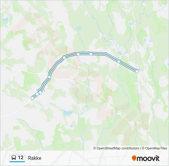 Автобус 12: карта маршрута