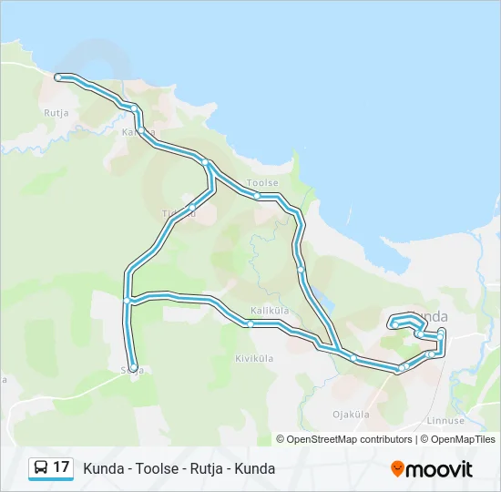 Автобус 17: карта маршрута