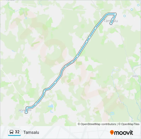 Автобус 32: карта маршрута