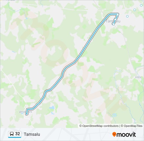 Автобус 32: карта маршрута