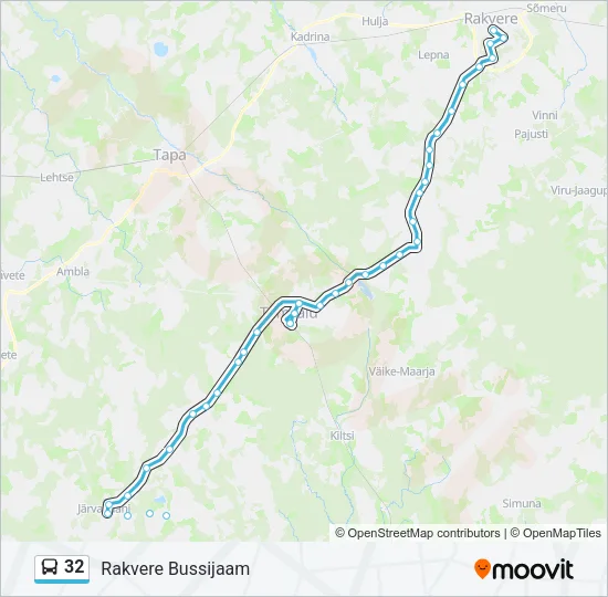 32 Bus Line Map