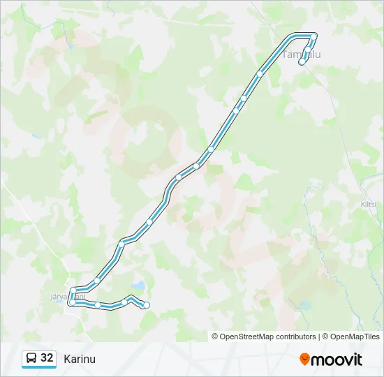 32 Bus Line Map