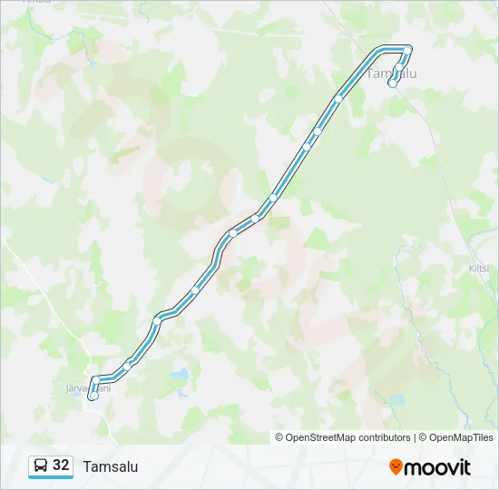 32 Bus Line Map