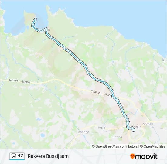 42 Bus Line Map