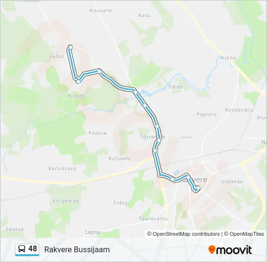 48 Bus Line Map