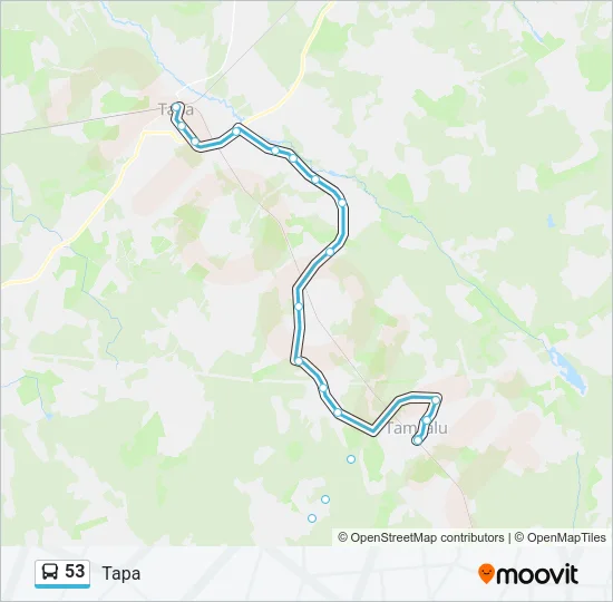 53 Bus Line Map