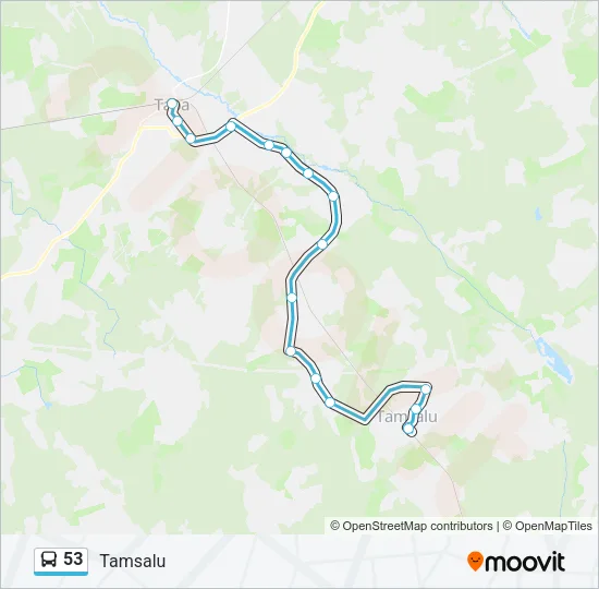53 Bus Line Map