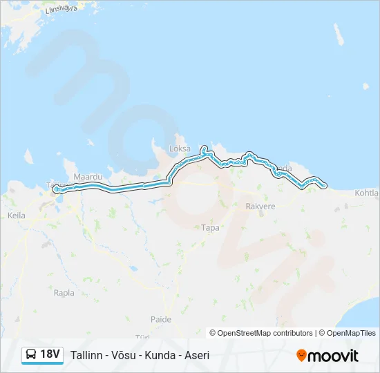 18V Bus Line Map