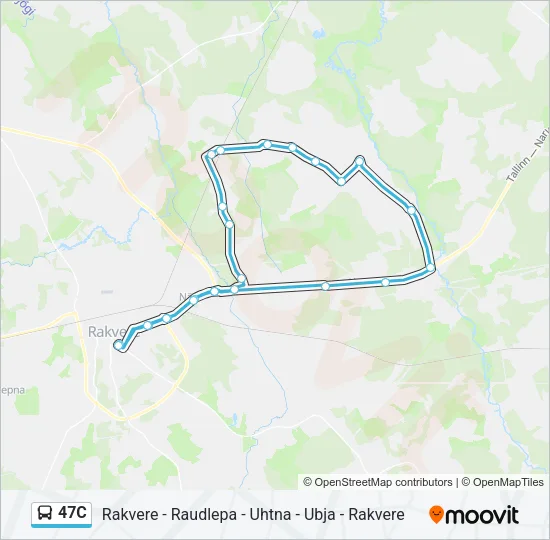 Автобус 47C: карта маршрута