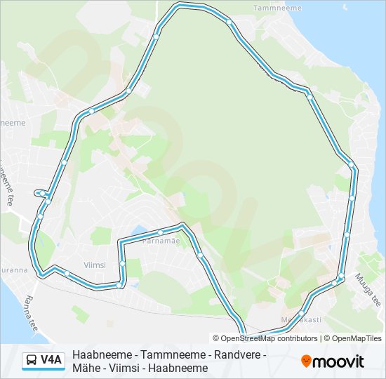 V4A bus Line Map