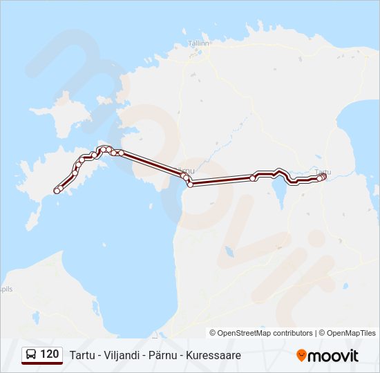 Автобус 120: карта маршрута