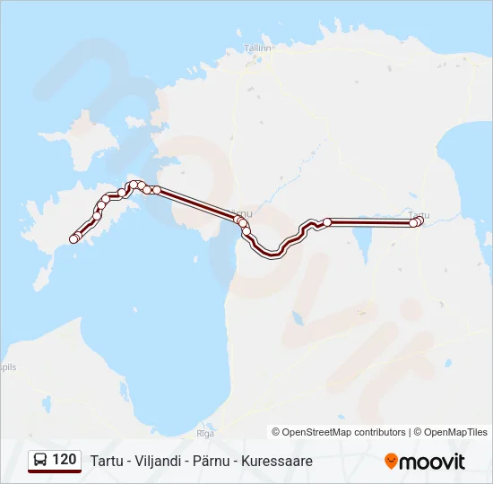 120 Bus Line Map