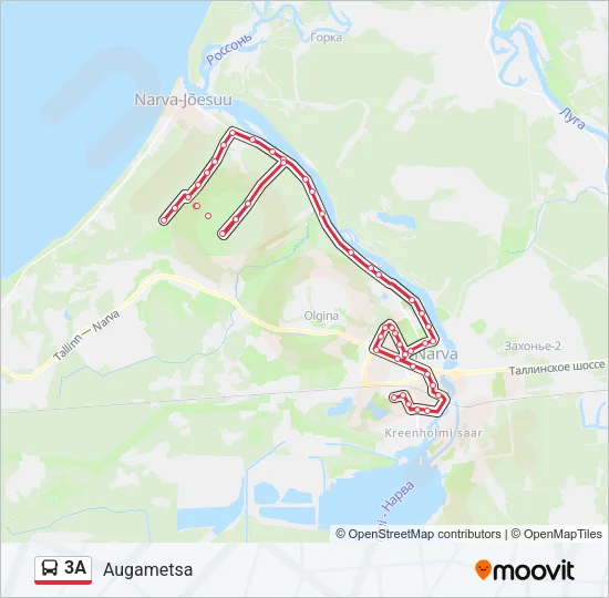 3A Bus Line Map