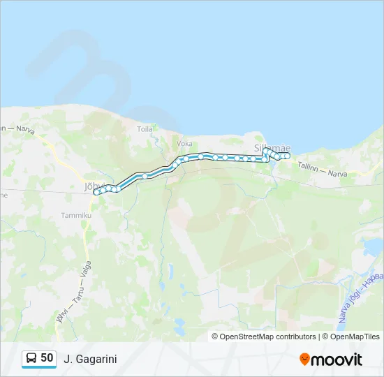 50 Bus Line Map