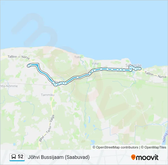 52 Bus Line Map