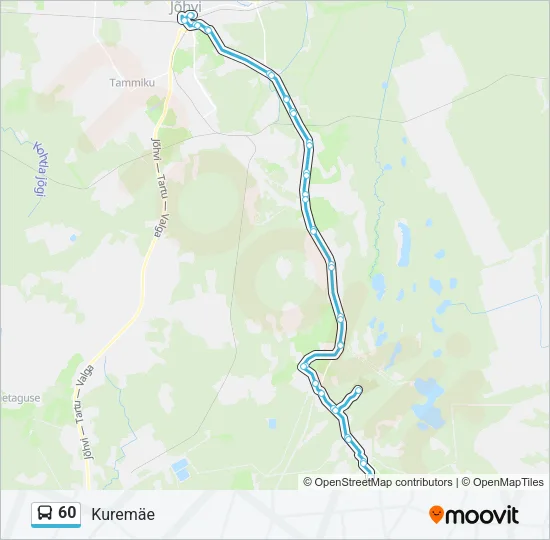 Автобус 60: карта маршрута