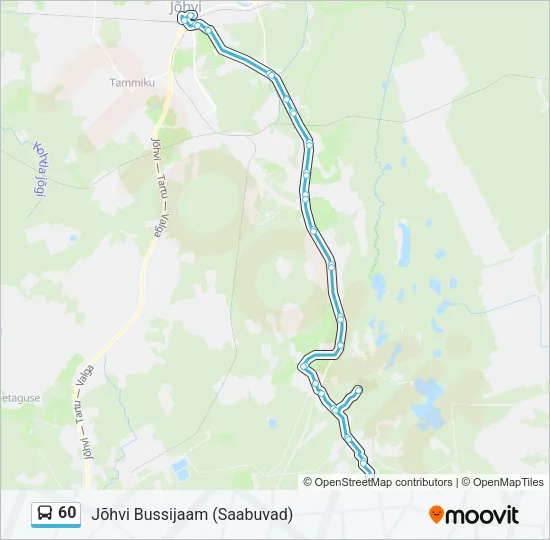 60 Bus Line Map