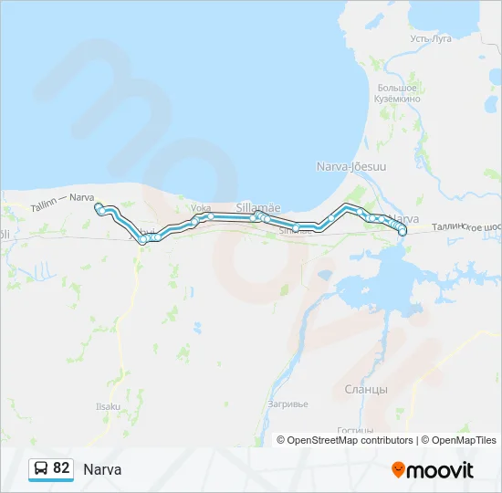 82 Bus Line Map