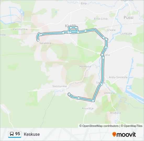 95 Bus Line Map