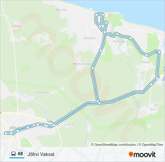 48 Bus Line Map