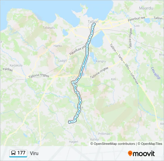 177 Bus Line Map