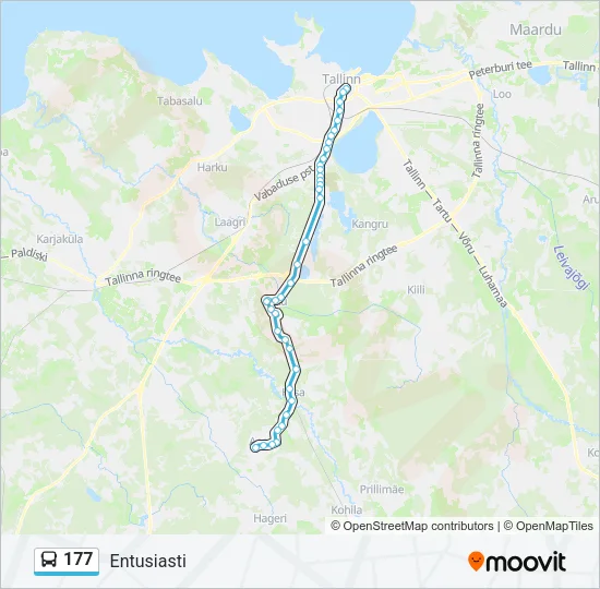 177 Bus Line Map