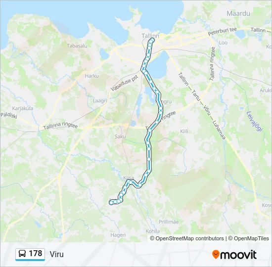 178 Bus Line Map