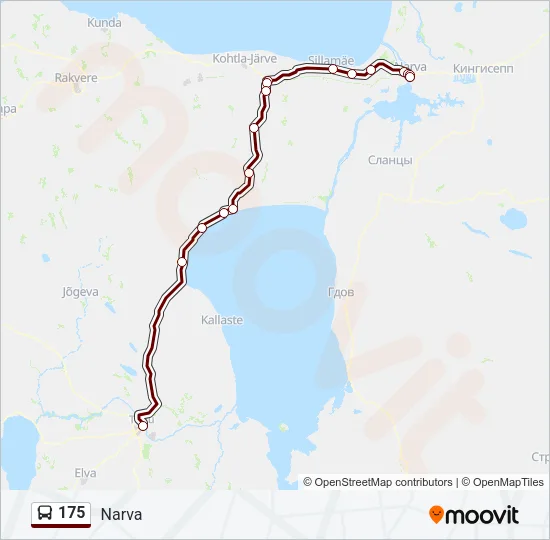 175 Bus Line Map
