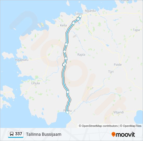 337 bus Line Map