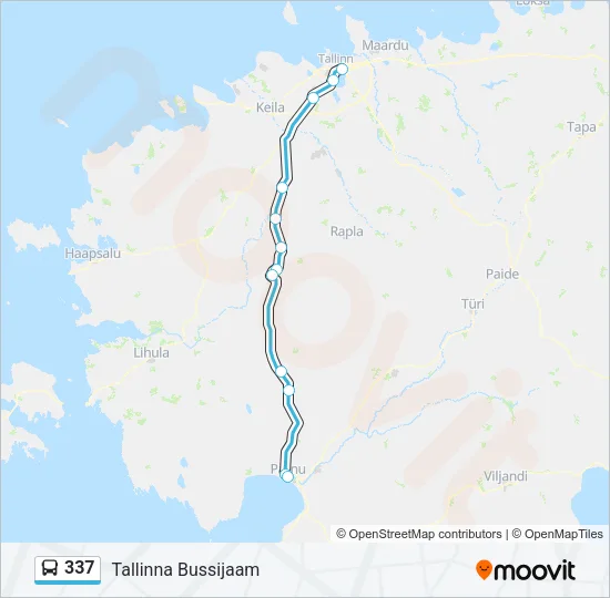 337 Bus Line Map