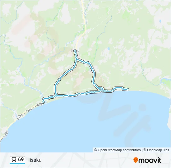 69 Bus Line Map