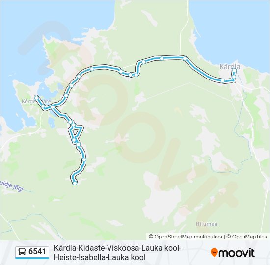  6541: карта маршрута