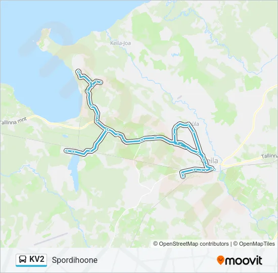 KV2 Bus Line Map